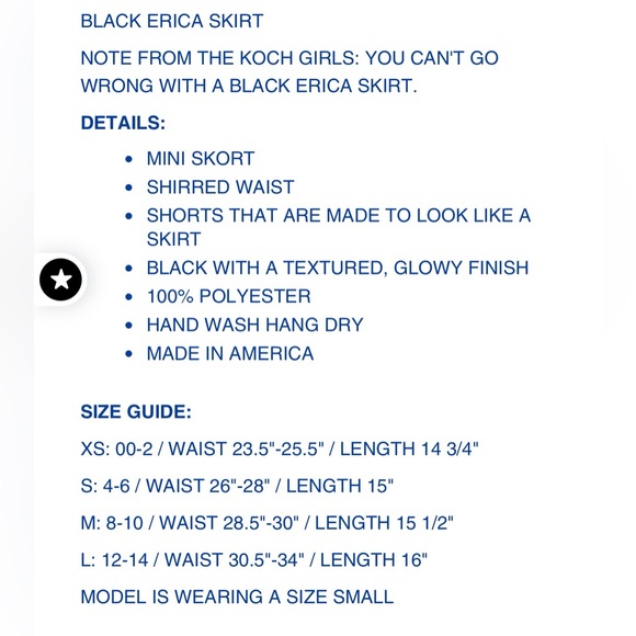 Koch “Erica” black skirt XS - Picture 13 of 14